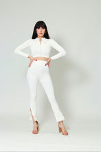 Load image into Gallery viewer, LUNA RIBBED HIGH WAIST FLUTTER LEGGING