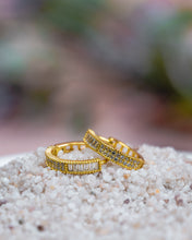 Load image into Gallery viewer, EMBELLISHED MINI HOOPS